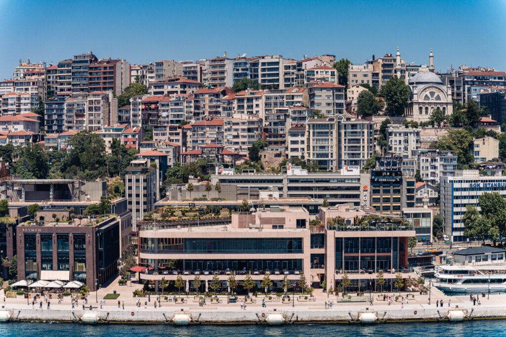 Galataport is a modern waterfront development in the Karaköy neighborhood of Istanbul, Turkey, located on the Bosphorus Strait