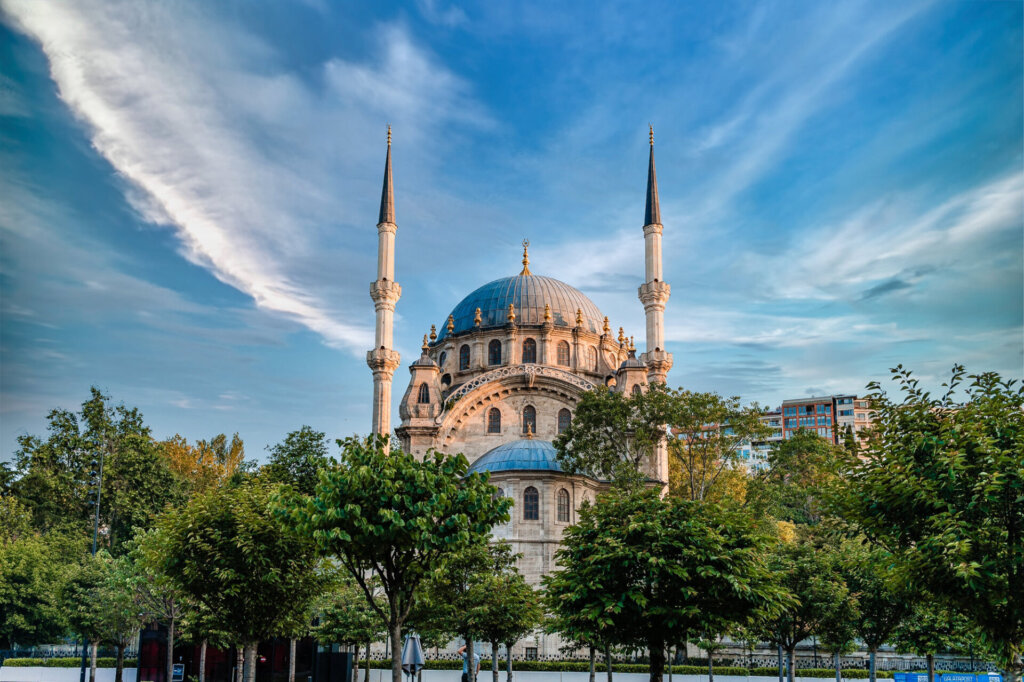 the Nusretiye Mosque located in the Tophane district of Istanbul