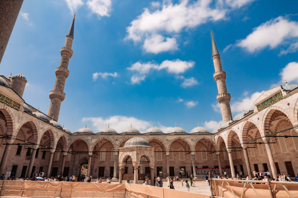 the Blue Mosque (Sultan Ahmed Mosque) in Istanbul