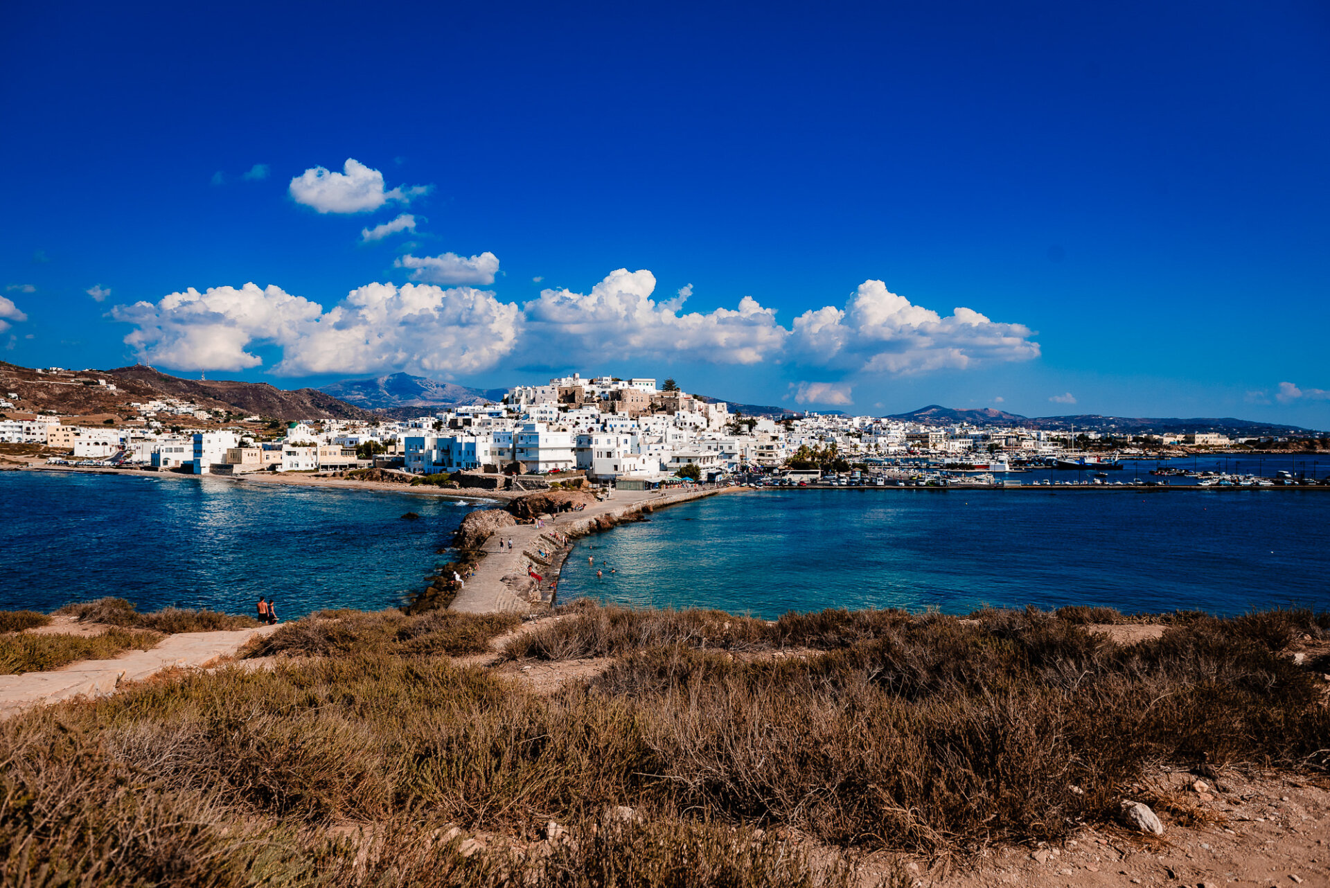 Naxos Town (Chora) on Naxos Island, Greece