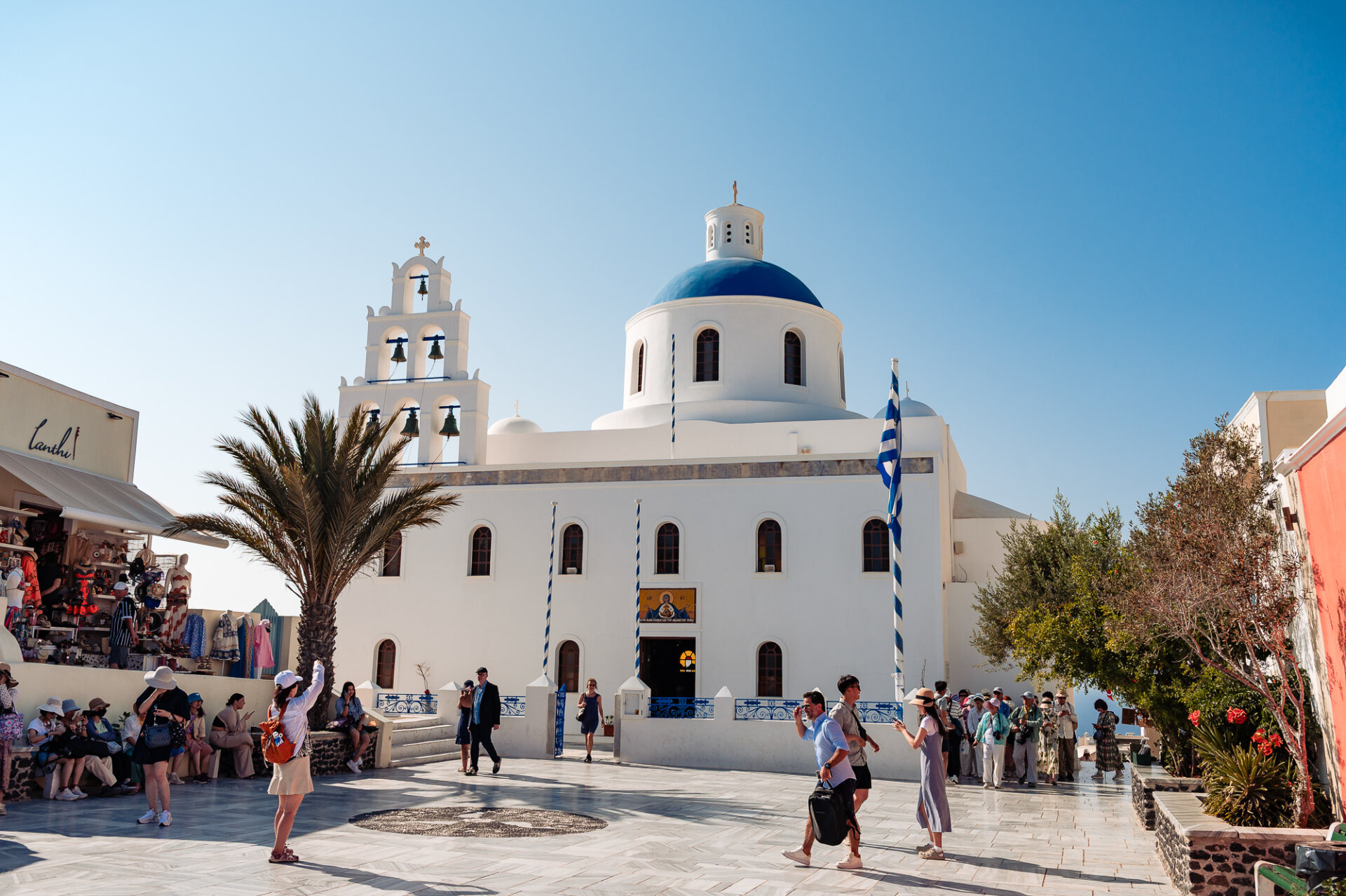 Church of Panagia Platsani located in the main square of Oia